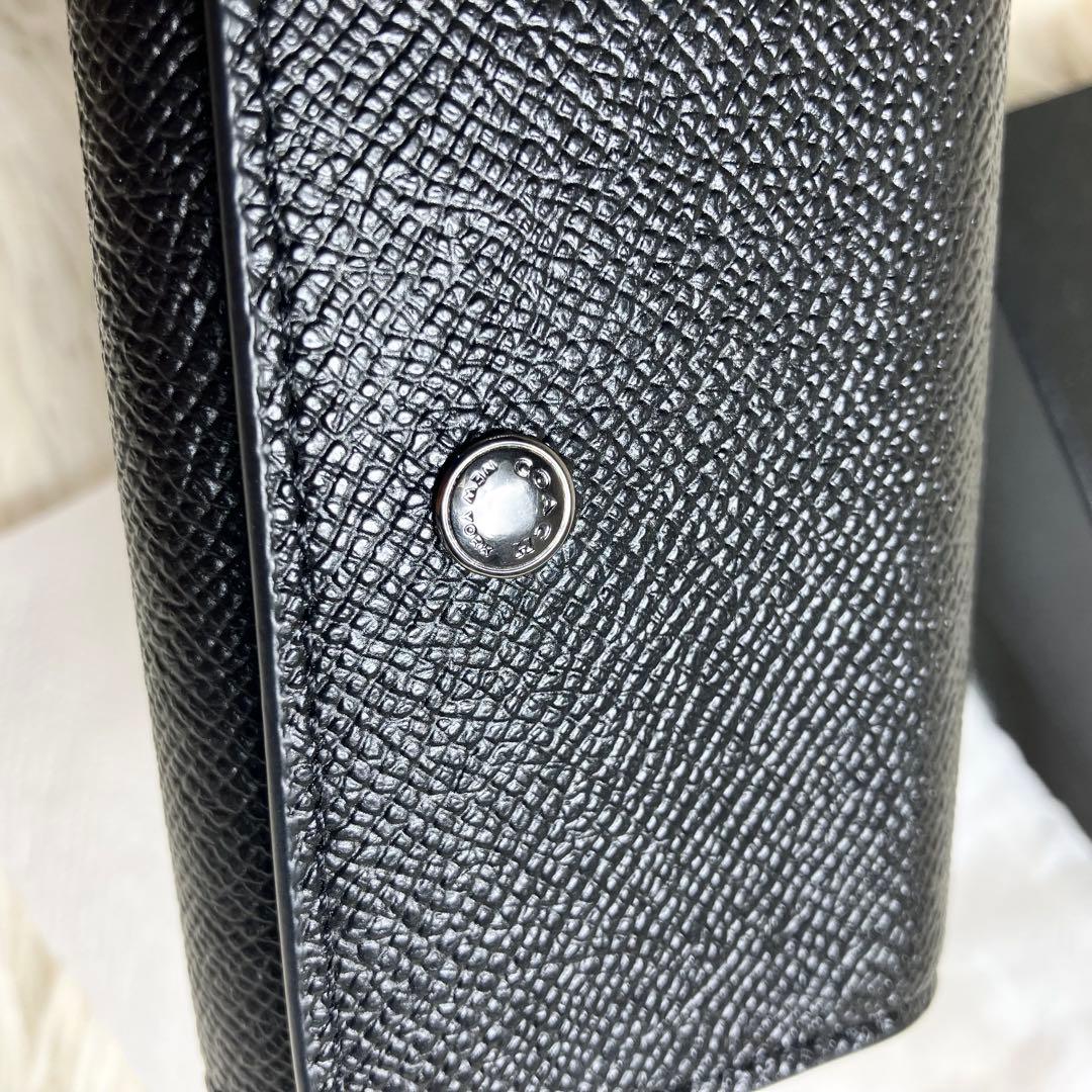 未使用級 COACH キーケース レザーブラック 箱付き