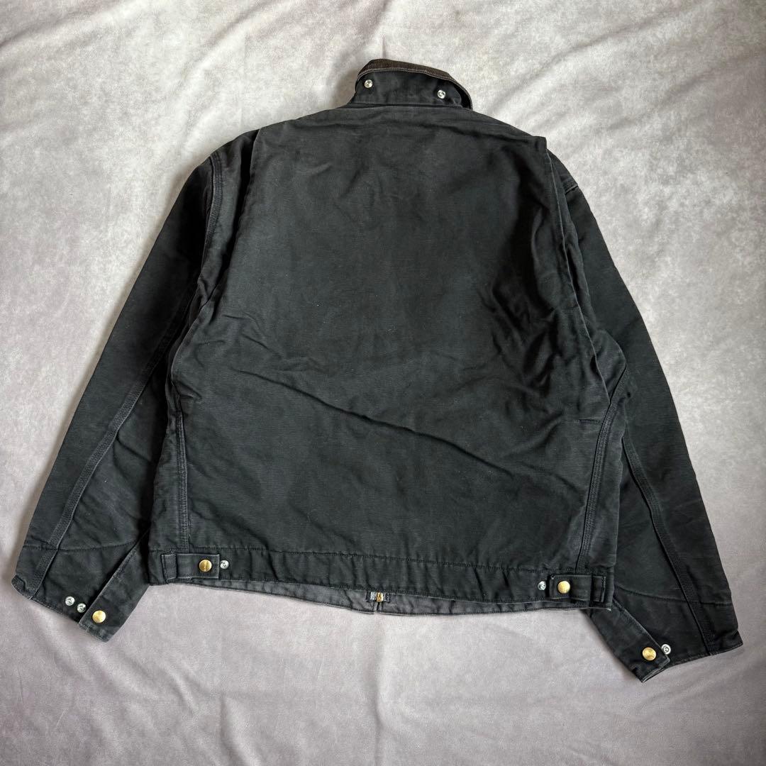 90s カーハート デトロイトジャケット USA製 JB105 46 ブラック