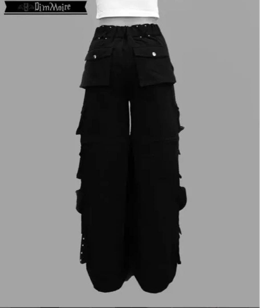 Dimmoire スタッズカーゴパンツ