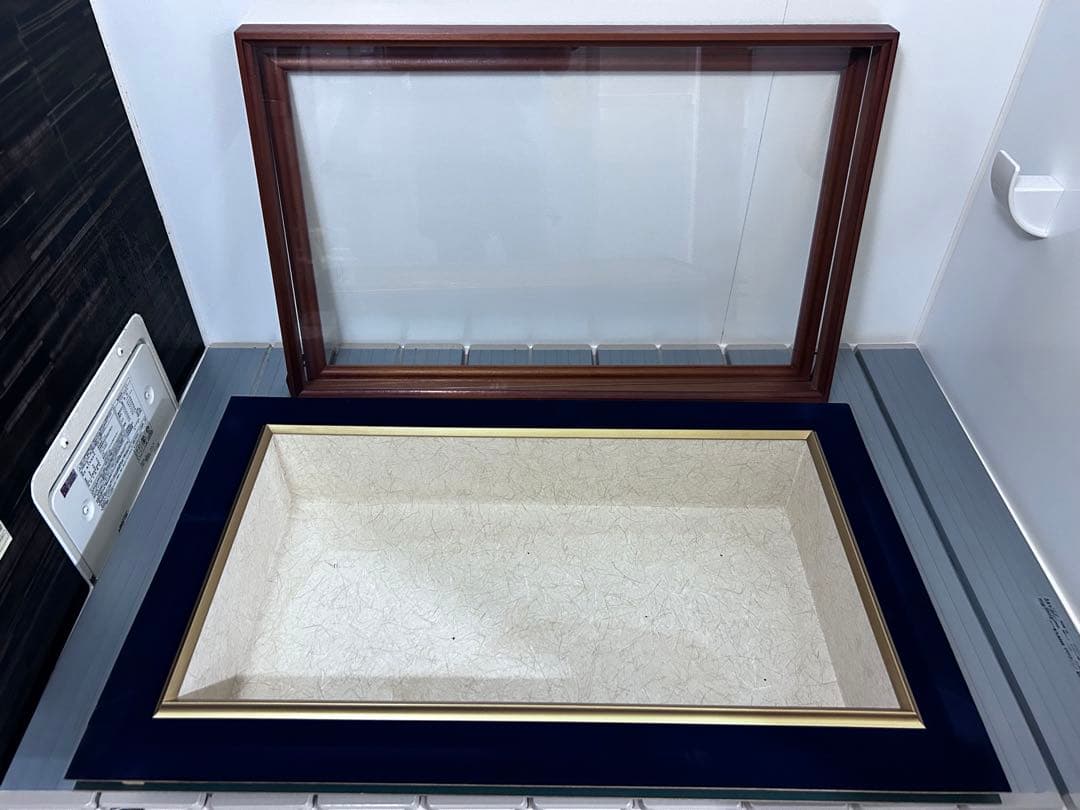 魚類剥製用の額縁　剥製　額装