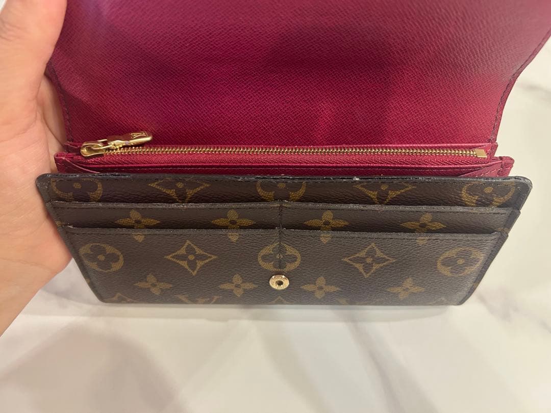 美品　ルイヴィトン ポルトフォイユ サラ長財布 ピンク