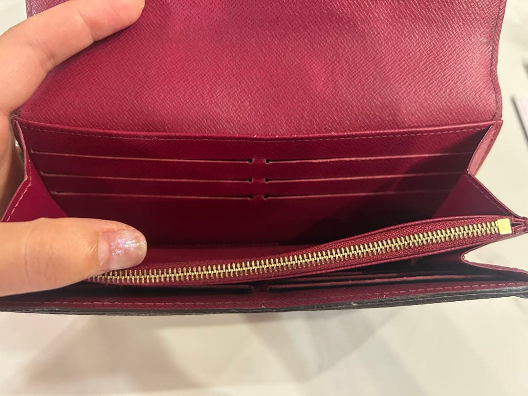 美品　ルイヴィトン ポルトフォイユ サラ長財布 ピンク