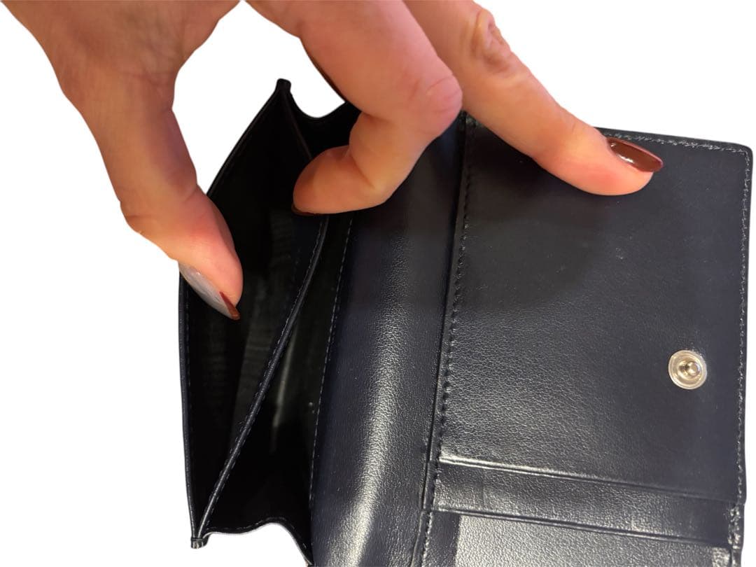 美品‼️SAINT LAURENT ネイビー　名刺入れ