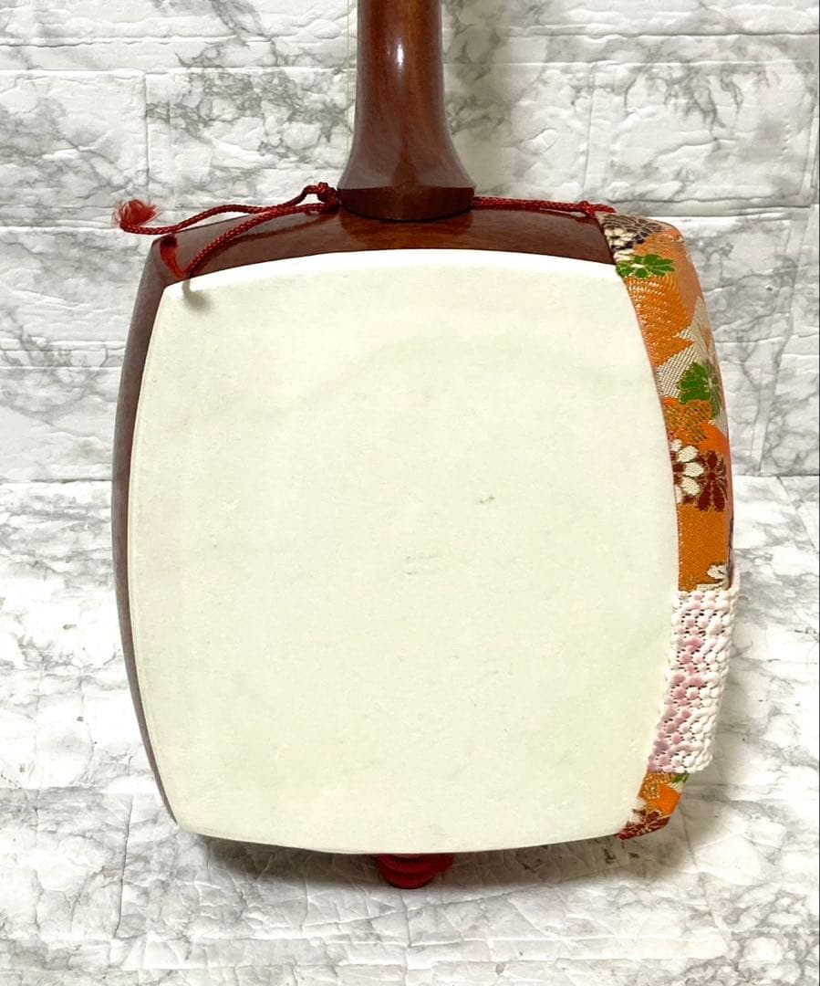 【美品】三味線 中棹 撥 特選白象印 ハードケース付き 音出し確認済