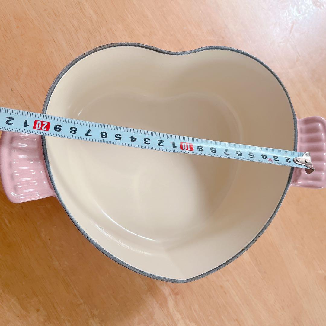 Le Creuset ココット　ピンク　ハート型鍋