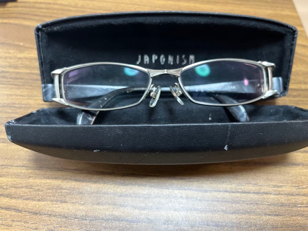 JAPONISM シルバー メガネ(度あり)