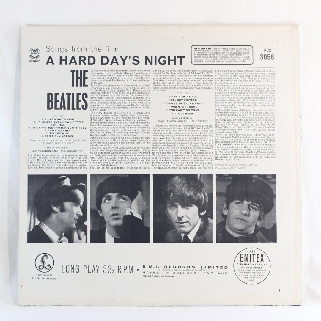 The Beatles A Hard Day's Night フィリピン盤 LP