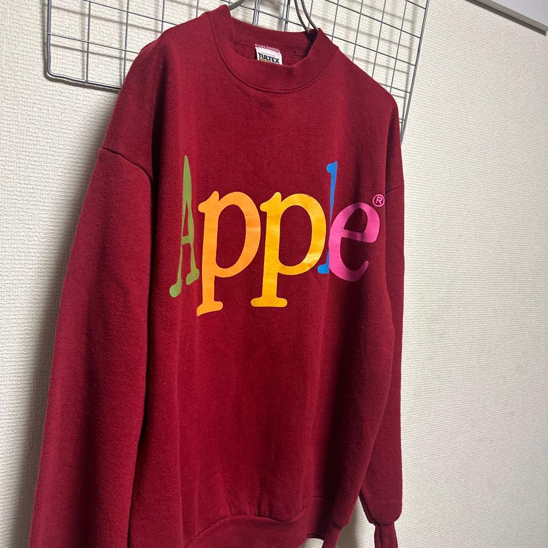t*認様 90s Apple スウェット　ロゴ　企業　ヴィンテージ　使用感　毛玉