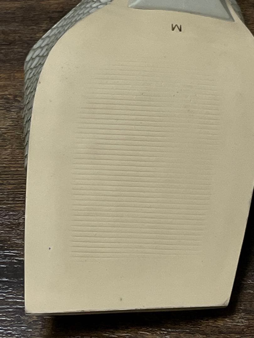 【美品】 YELLO ミュール　パイソン柄　ホワイト