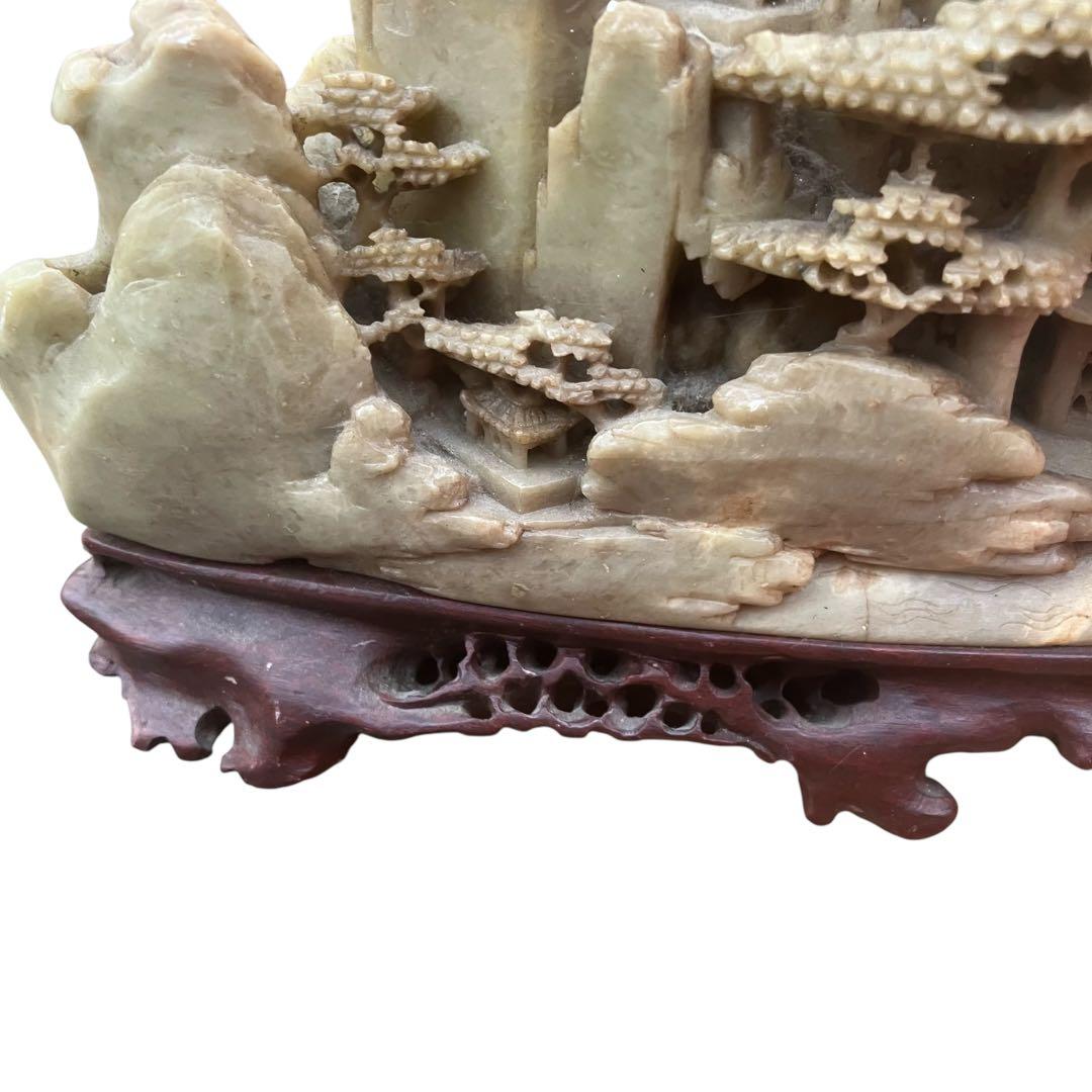 中国美術　寿山石彫刻　置物