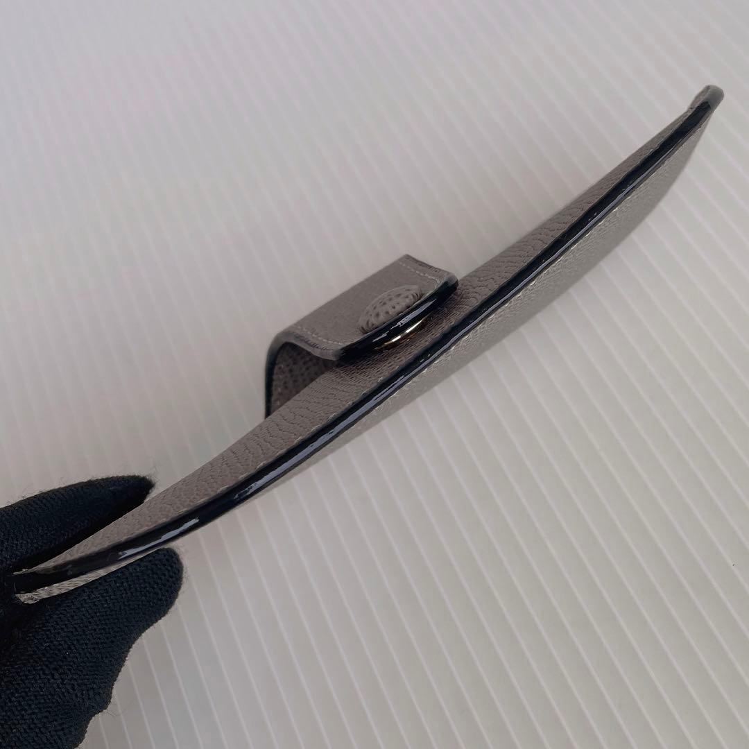 VALEXTRA ヴァレクストラ メガネケース オイスターグレー アイウェア