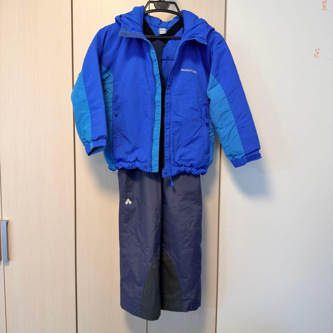 【130サイズ】mont-bell（モンベル）子ども用スキーウェア上下セット