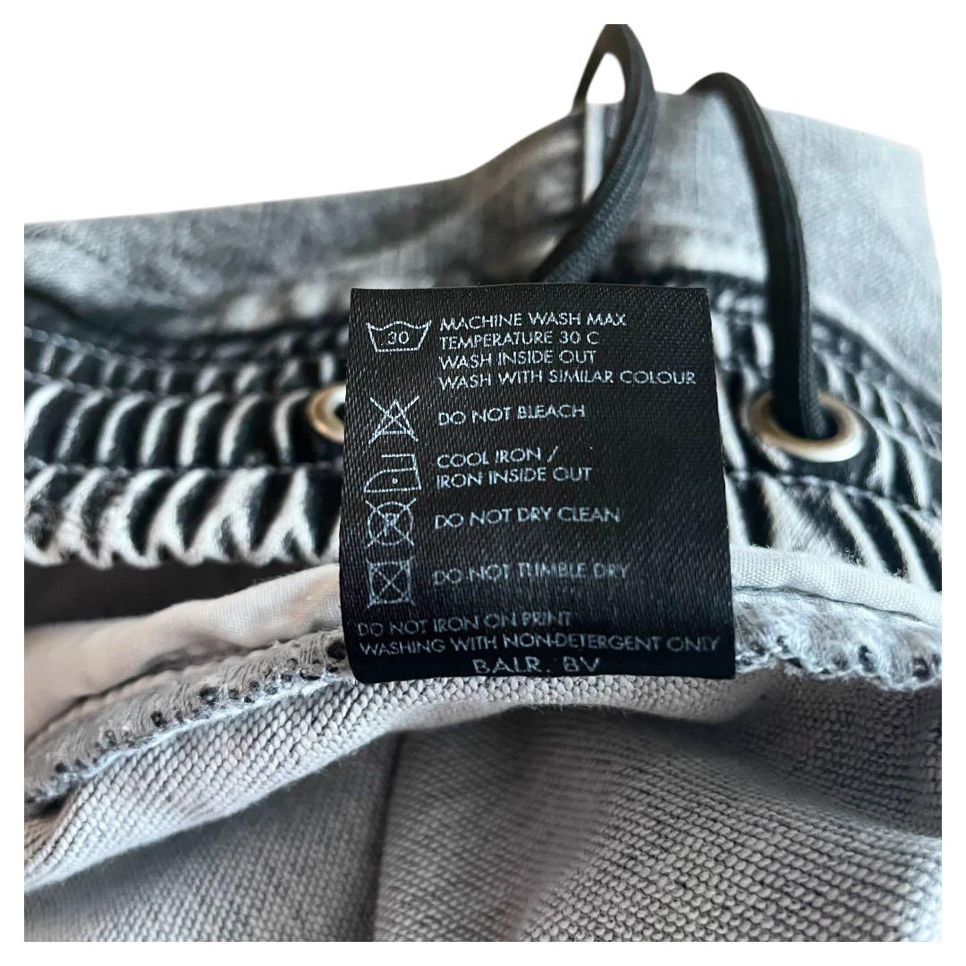 BALR. コットン ブラックデニム イージー ショートパンツ M