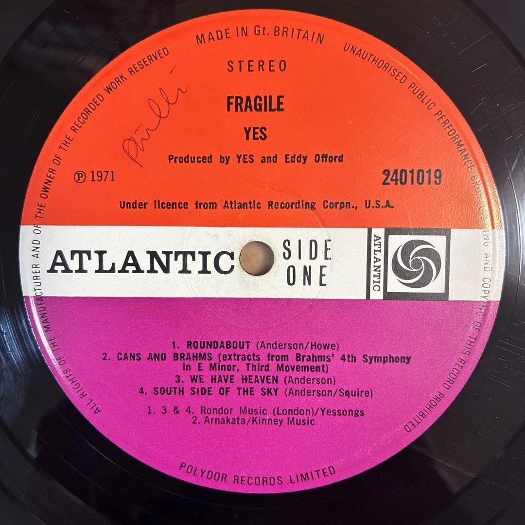 イエス 名盤 レコード こわれもの UKオリジナル盤