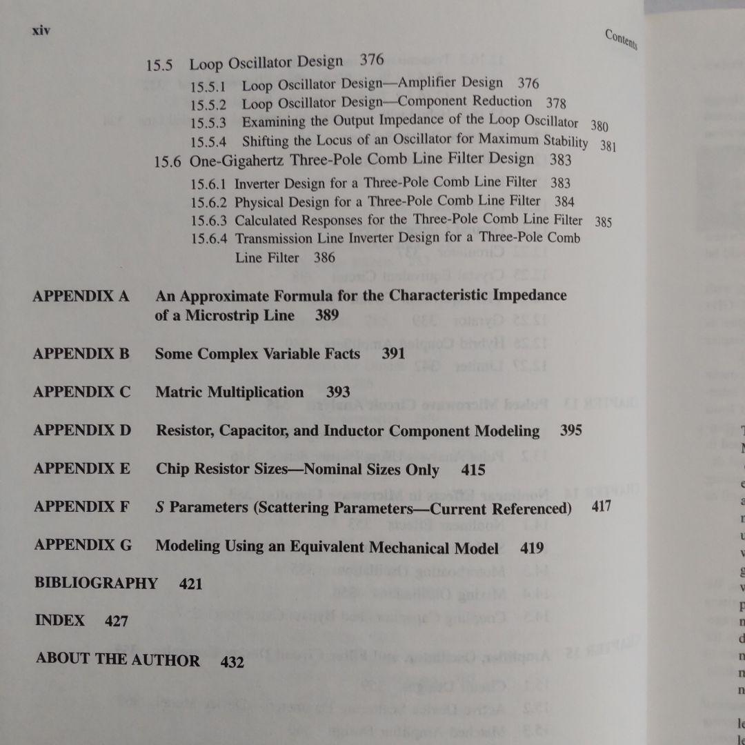 洋書 Introduction to Microwave Circuits