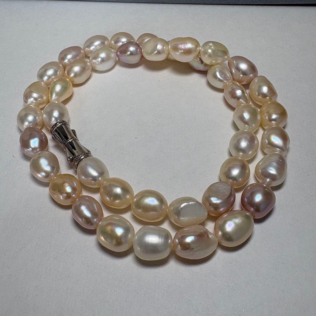 【極美品】TASAKI 田崎真珠 パールネックレス マルチカラー 鑑別書 箱