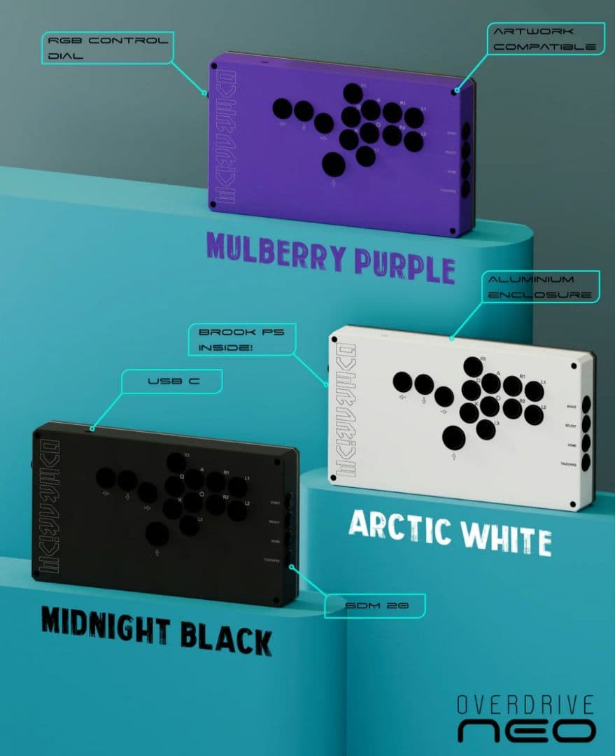 アーケードコントローラー LED付き USB接続