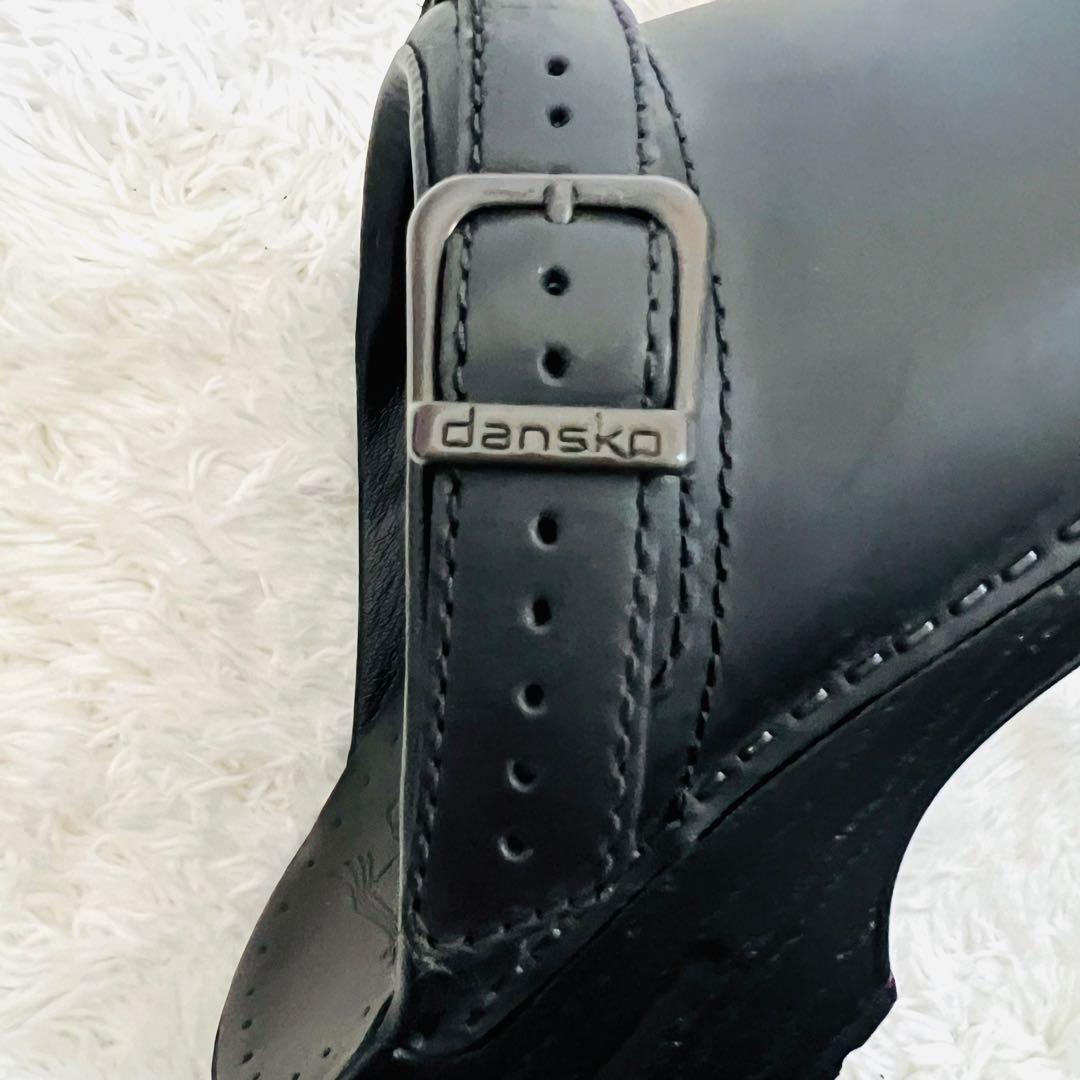 【美品】dansko Ingrid オイルドレザー ブラック 37サイズ