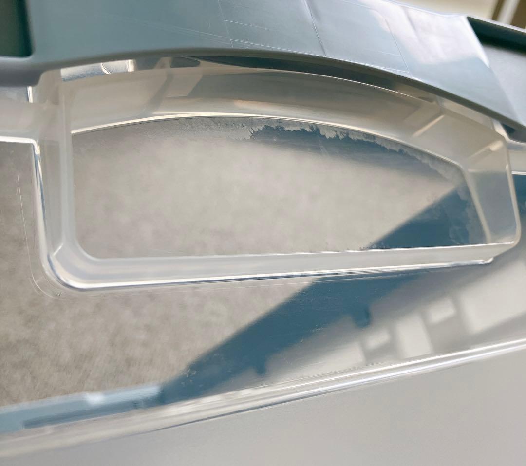 リス　折りたたみコンテナ4点セット　フロントオープン　ライトブルー　収納ボックス