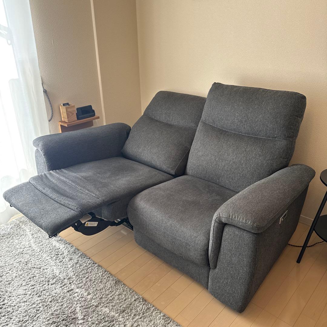 【1/20迄の出品】土日限定価格★ 電動ソファ 東京インテリア ダークグレー