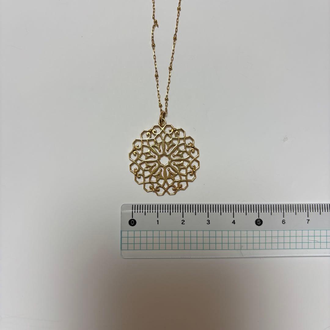 【値下中】Avaron K18 ゴールド ロングネックレス 地金 Rudymoa