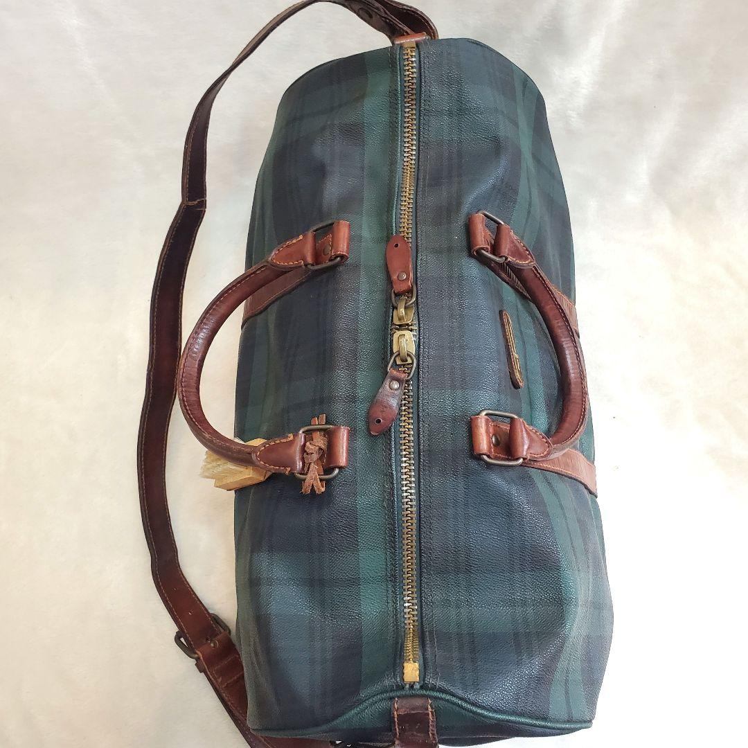 ポロラルフローレン　ボストンバッグ　2way ブラックウォッチ