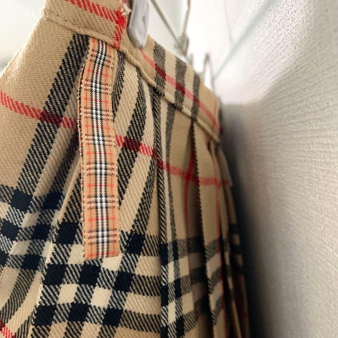 BURBERRY BLUE LABEL ノバチェック 巻きスカート 38 ウール