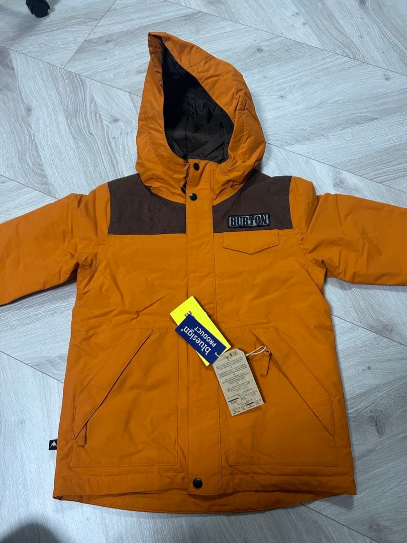 BURTON バートン子供用 フード付きジャケット Sサイズ オレンジ