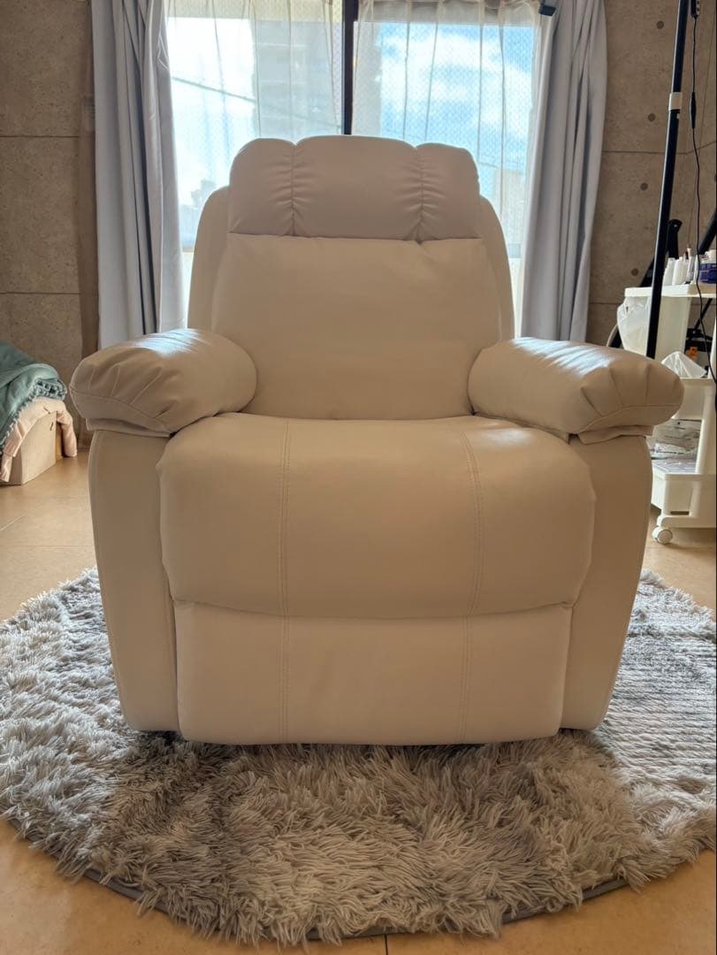 本日限定価格！手動ラウンジチェア／シフォンジュニアホワイト