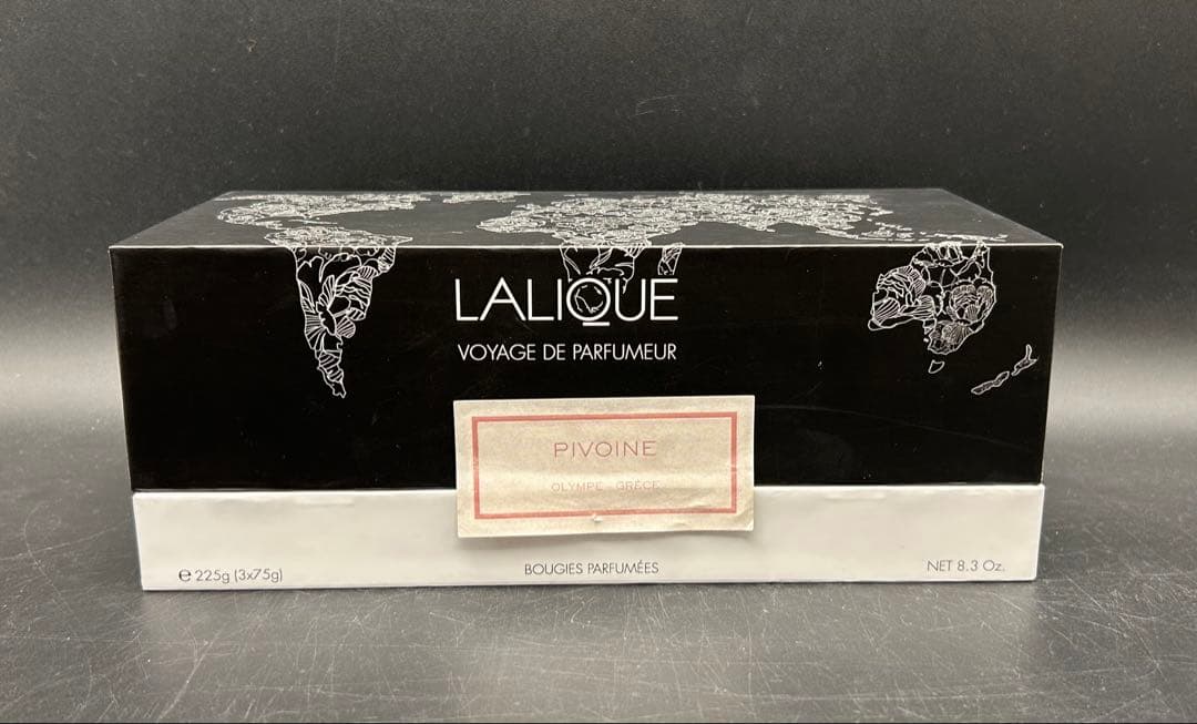 【希少品】LALIQUE ラリック アロマキャンドル 3個　PIVOINE