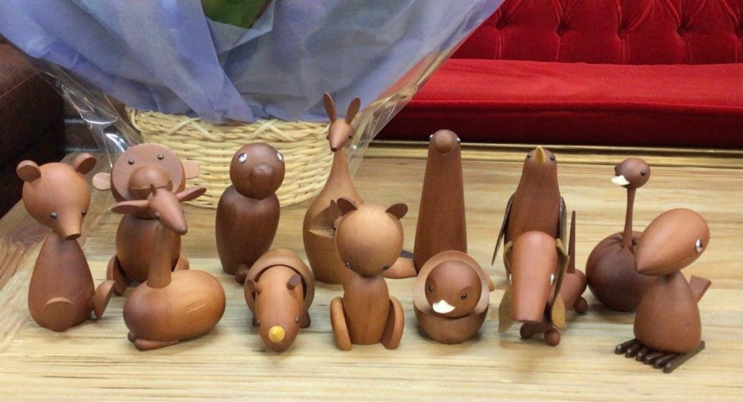 千趣会 ロイヤルペット 13体セット 木製 動物 アニマル 北欧 置物