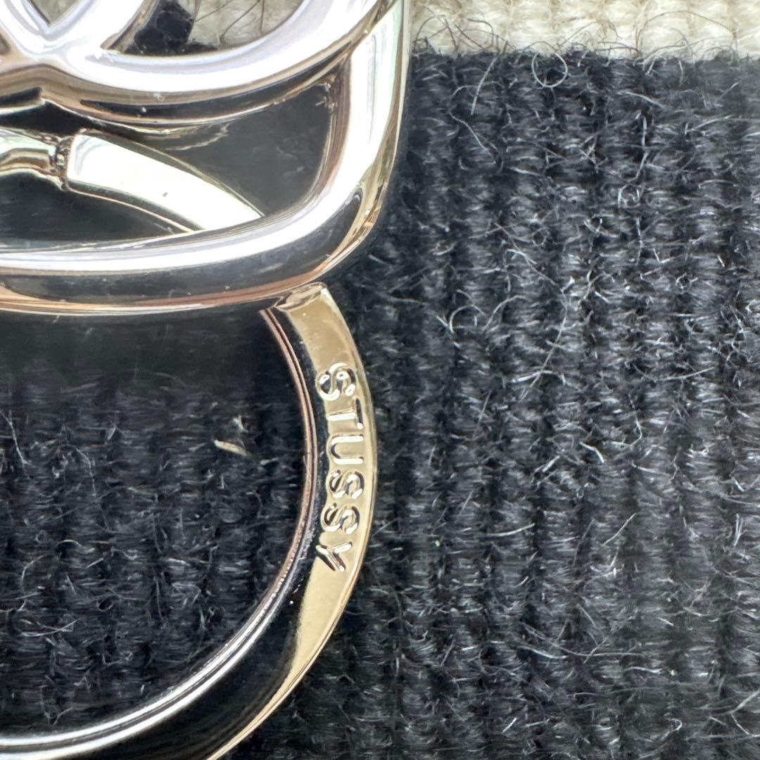 stussy シルバー カラビナキーホルダー