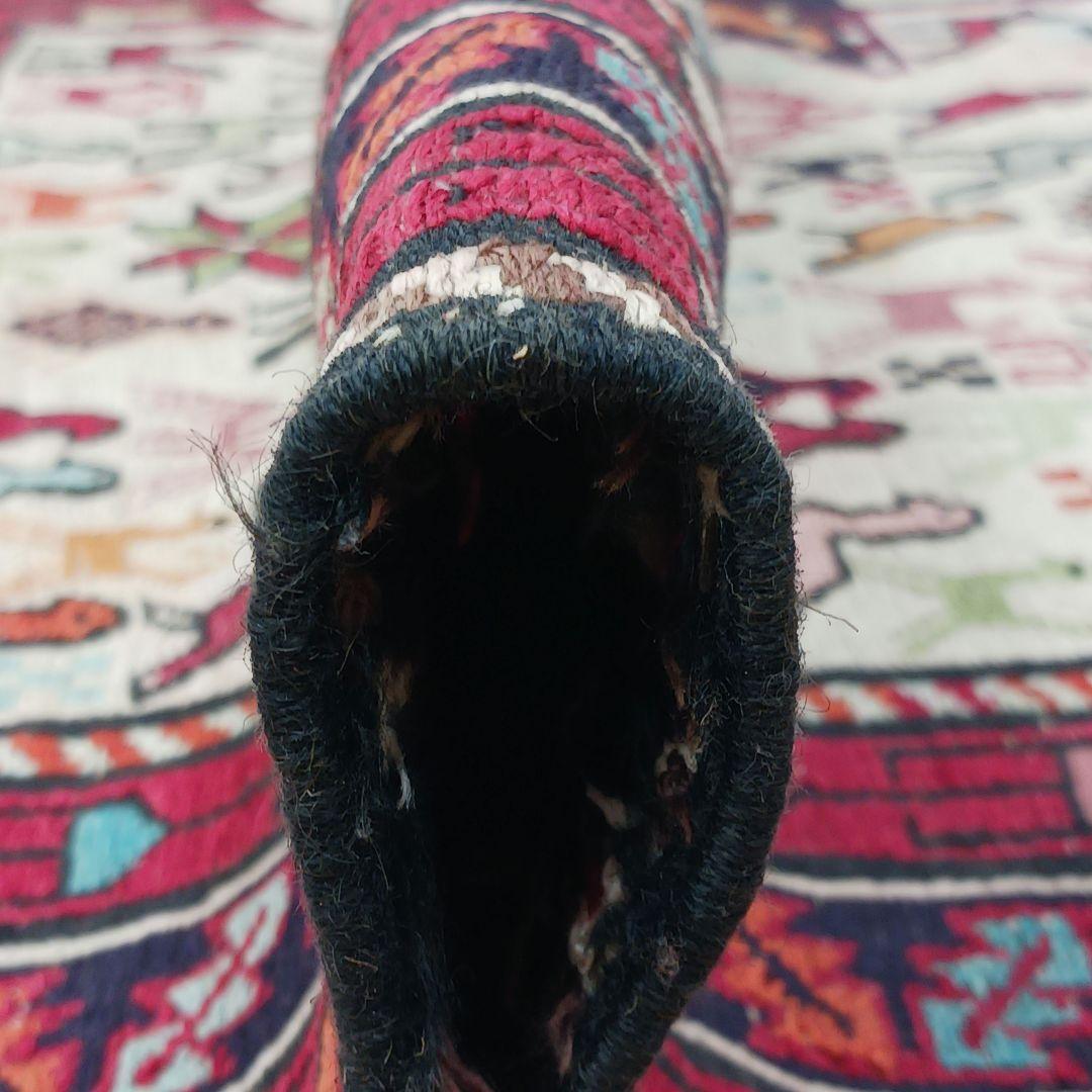 専用Y2773 イラン キリム ウール 手織り ラグマット 138×106㎝