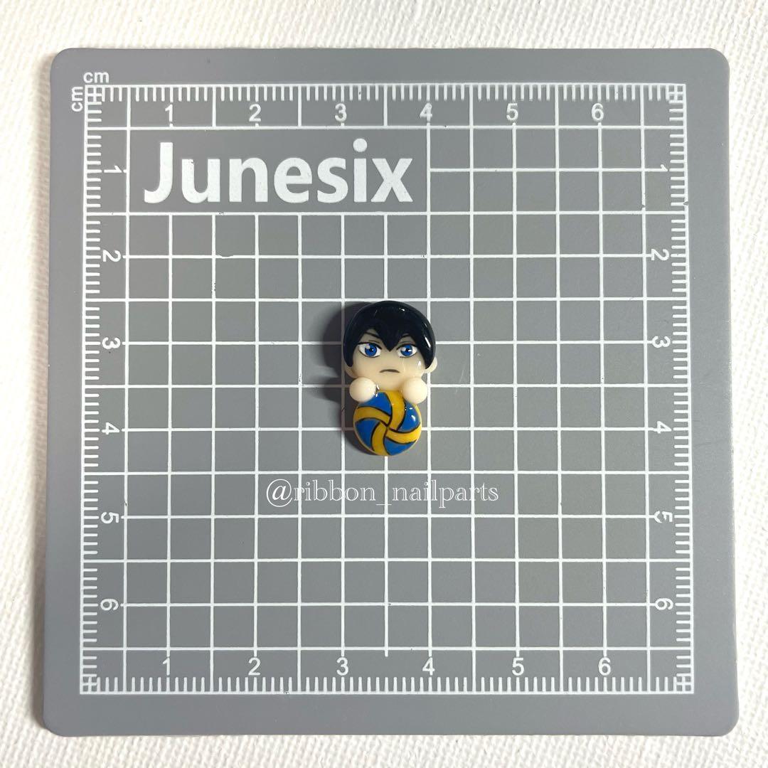 3Dパーツ ネイル 影山飛雄 ハイキュー 排球 バレーボール