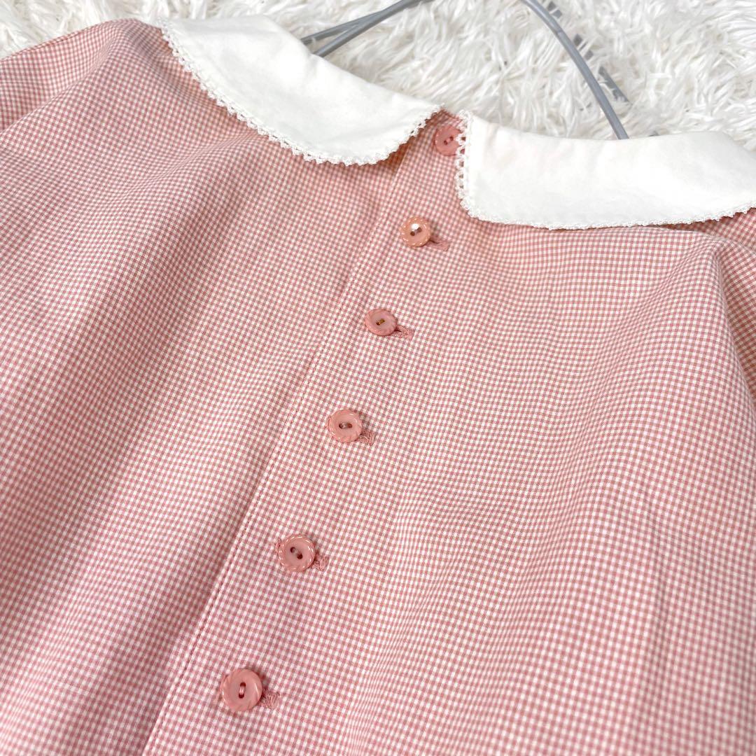 PINKHOUSE ピンクハウス ギンガムチェック襟付き ワンピース リボン