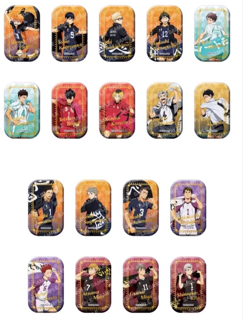 専用　ハイキュー セブンネット限定 スクエア缶バッジ　第一弾 第二弾2セット