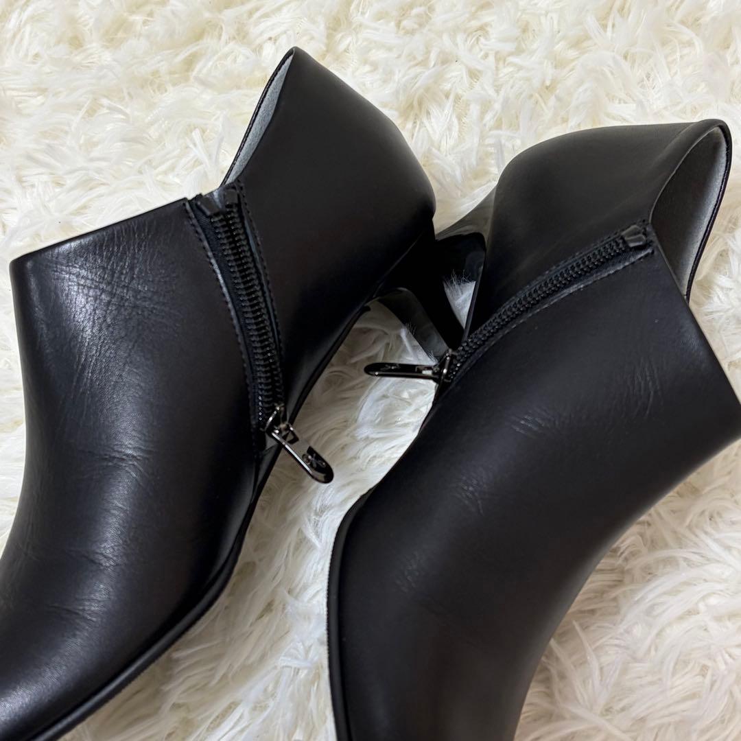 未使用品✨銀座かねまつ レザー ブーティ AQUA BELL 晴雨対応24cm