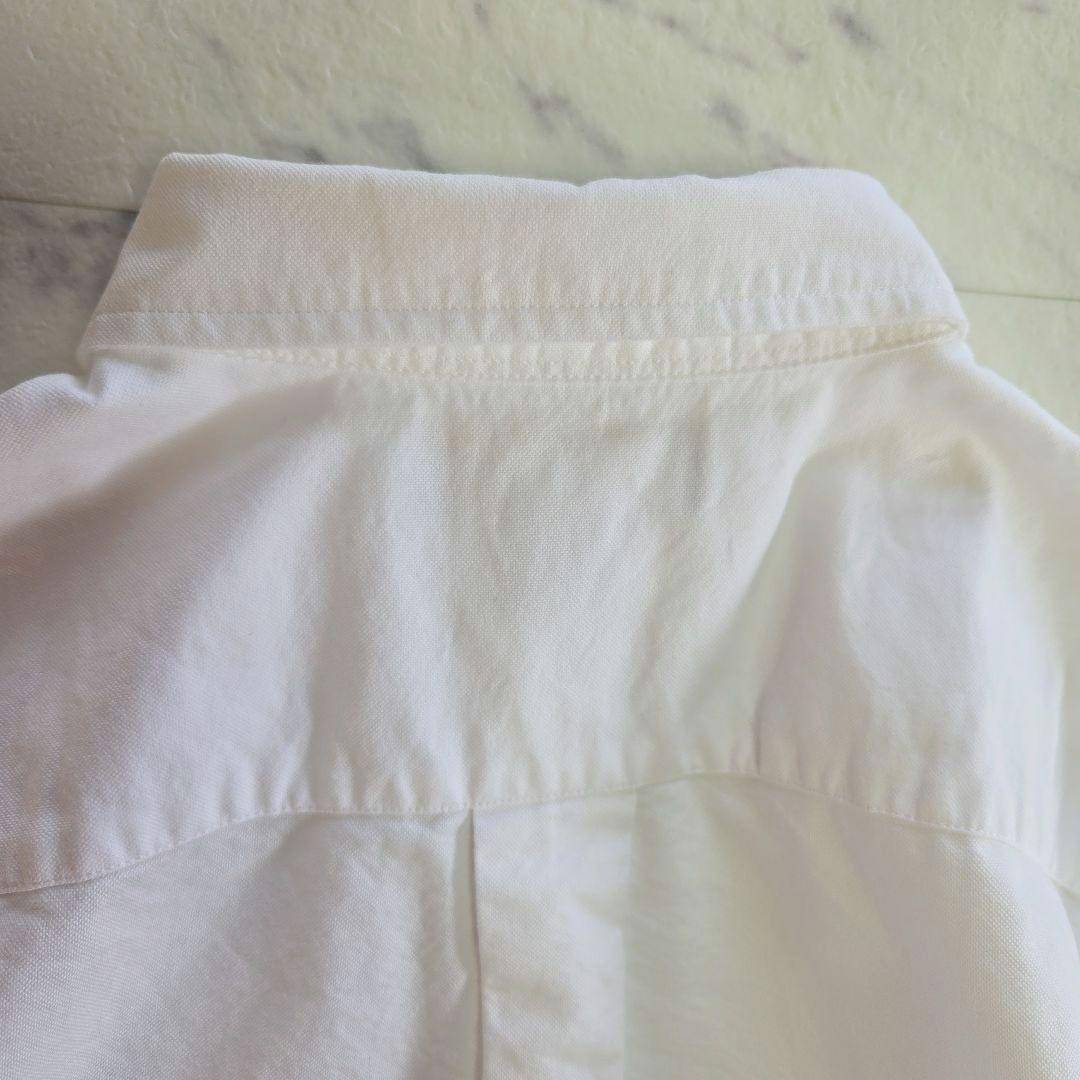 ラルフローレン 白 ホワイト 長袖シャツ ビッグポニー刺繍 L相当