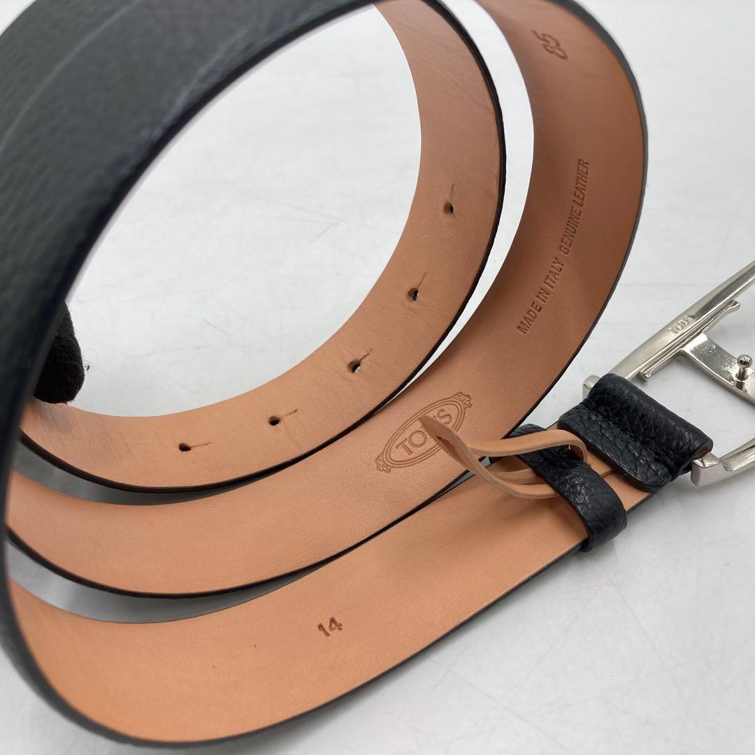 ⭐️美品⭐️トッズ ベルト イタリア製 85 レディース ブラック レザー