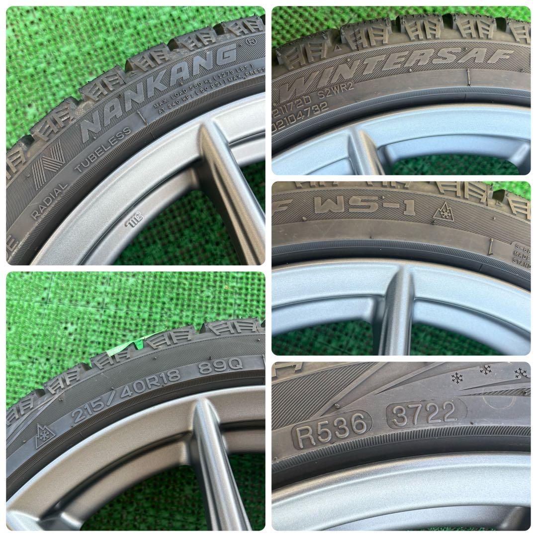 スバル BRZ純正 アルミホイールセット215/40R18 ナンカン 1本③