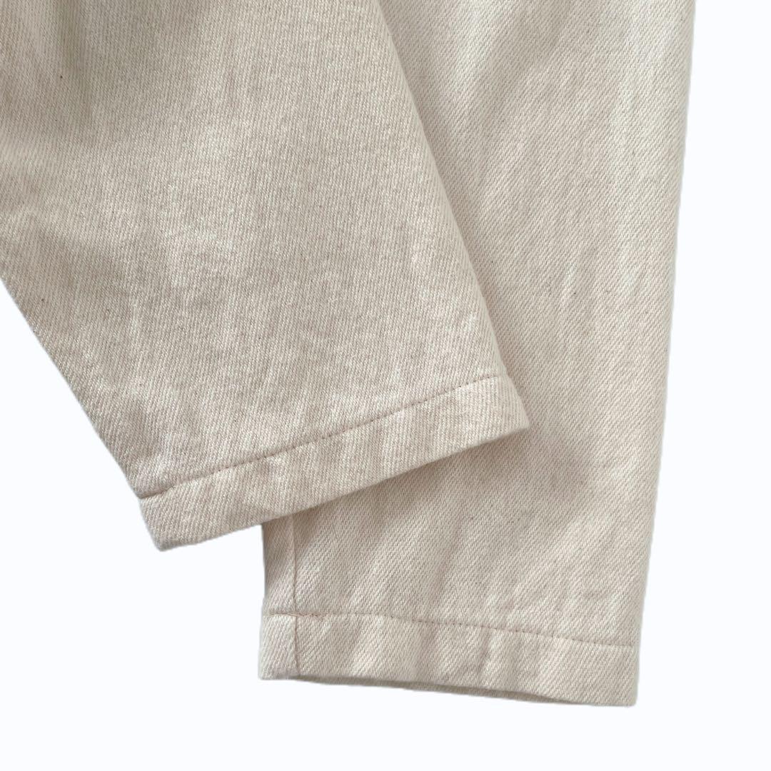 UpcycleLino BASIC ウール混デニム ボートネックプルオーバー