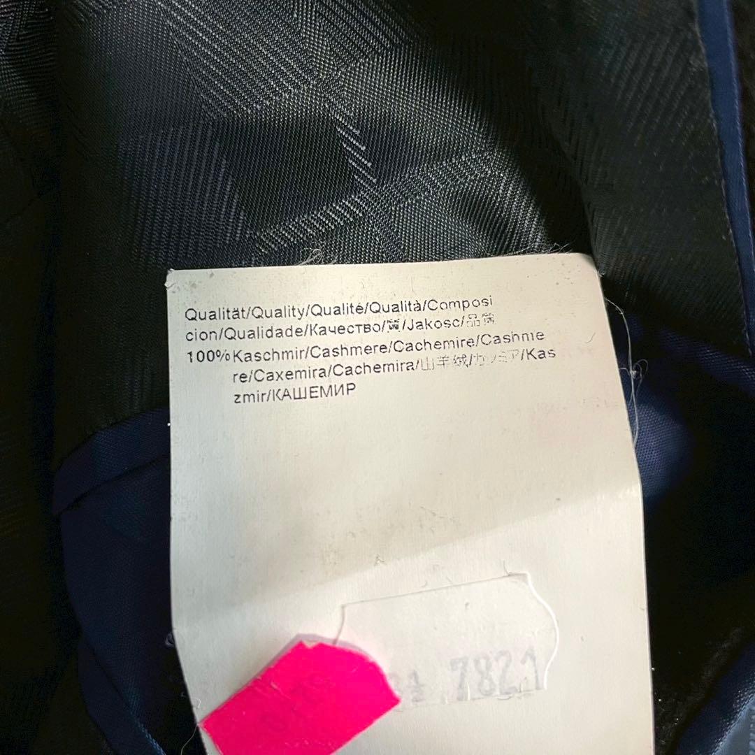 【ヒューゴボス】テーラードジャケット コロンボ 黒 48 カシミヤ