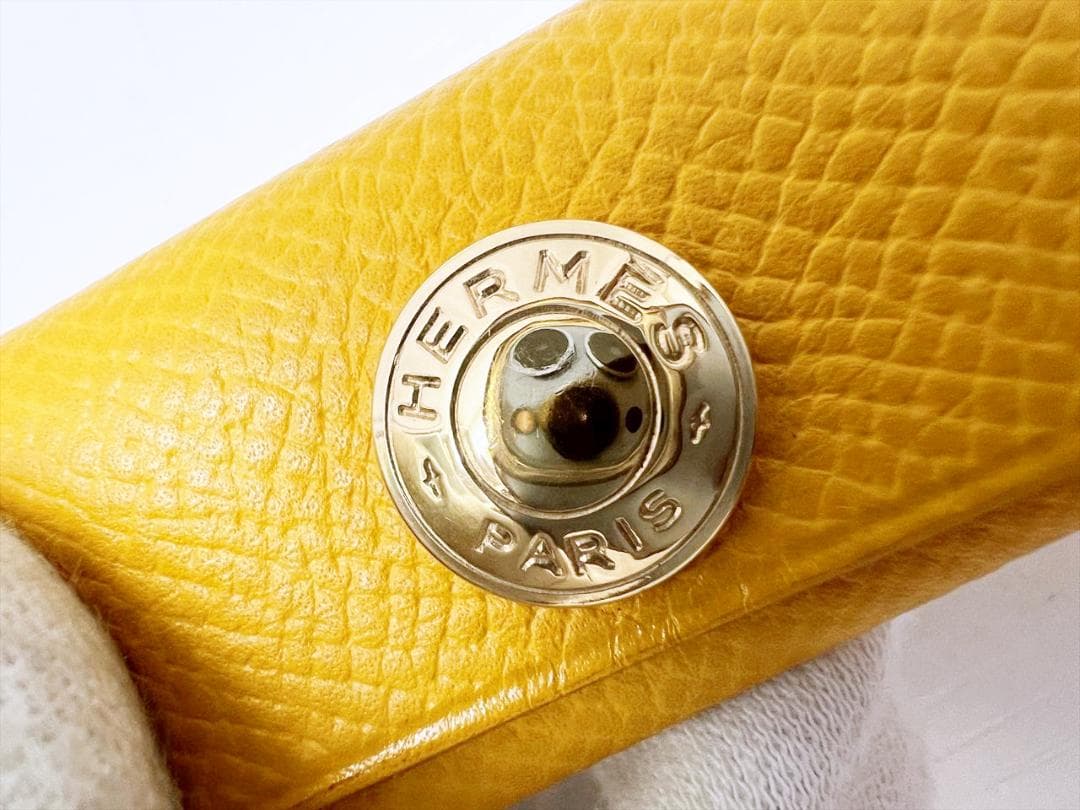 美品　HERMES　エルメス　バッファローホーン　コーム　櫛　くし　レザーケース