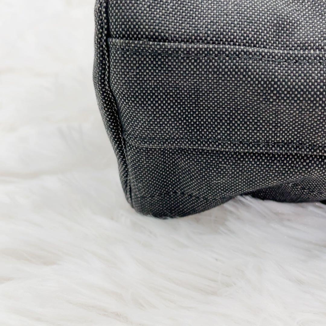 【廃盤】極美品 ポーター スモーキー ブラックキャンバス ドラムバッグ