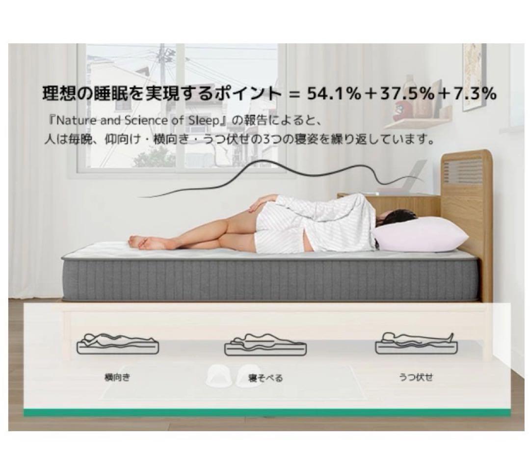 マットレス 厚さ20cm ポケットコイル エッジサポート 高反発 シングル