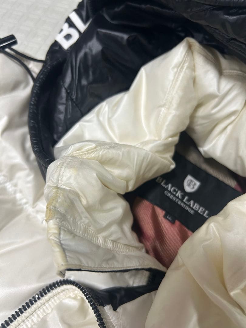 BLACK LABEL ホワイト ダウンジャケット LL