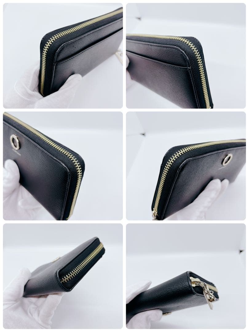 【美品】JILLSTUART ラウンドファスナー 長財布 ブラック