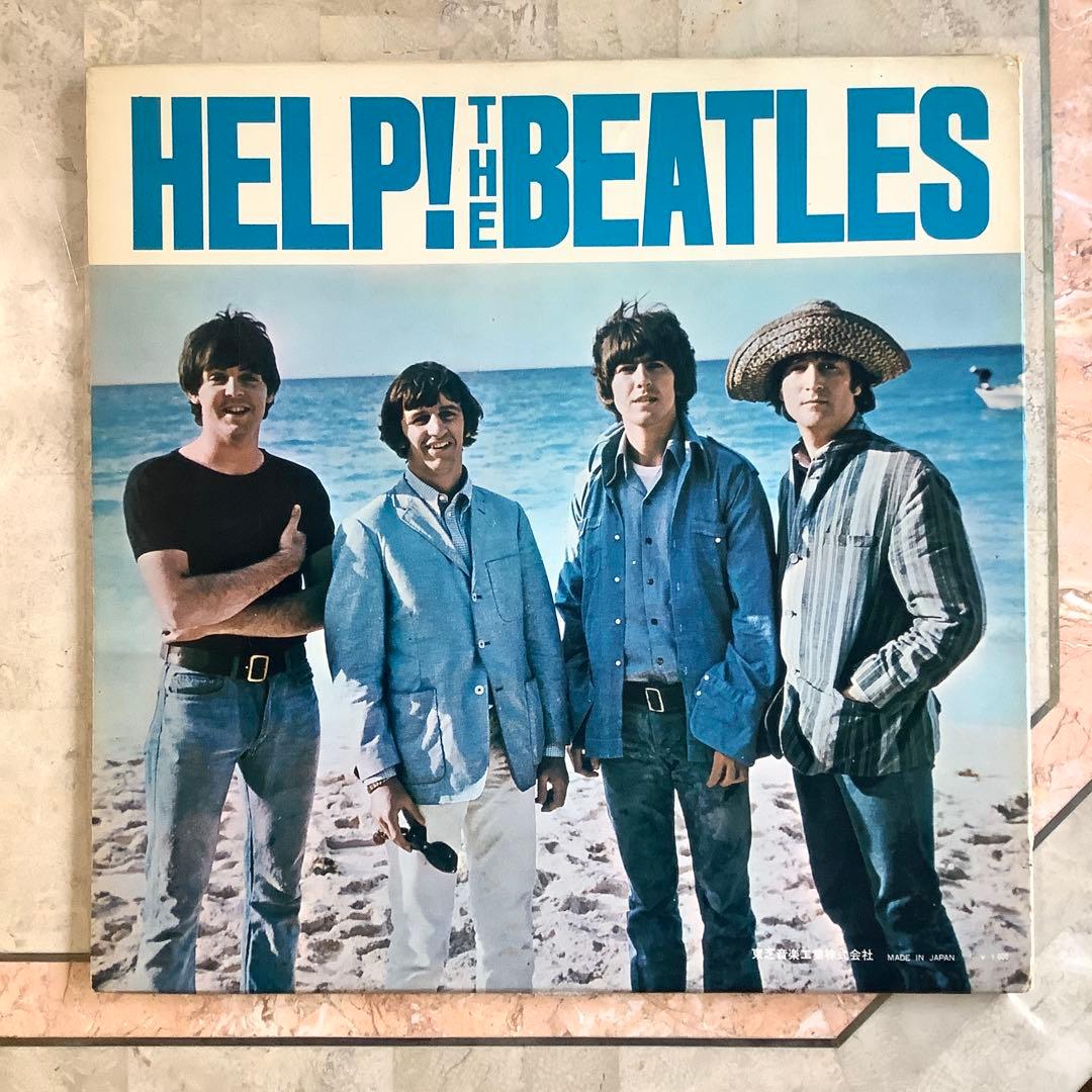 レア美品! ビートルズ ヘルプ1965年 初回盤 オデオン赤盤 ピンナップ付!