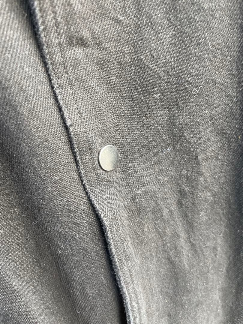 少数限定 ショップ別注 25AW 襟レザー　カバーオール ワークcomoli