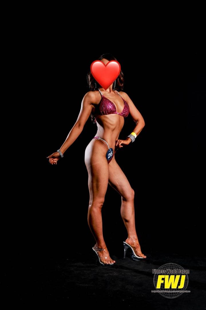 【ymk】FWJビキニセット 初出場向け 大人ピンク＋アクセ付（パッド・ケ